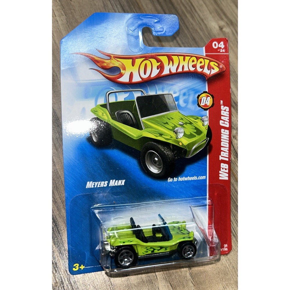 2007 Meyers Manx Sand Buggy Web Trading Card Hot Wheels  1/64 #080/196 #4/24‎